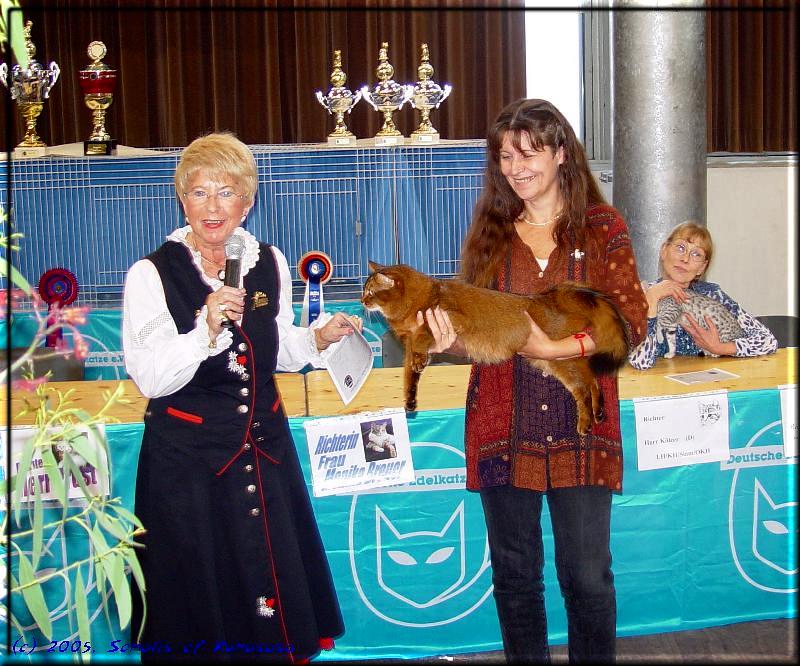 Conan of Kumasasa at the presentation of the breeds