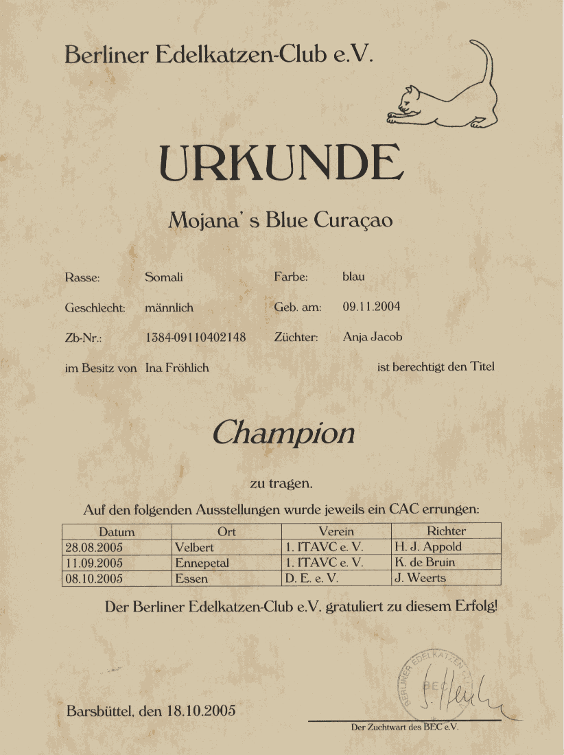 Titlekarte zum "Champion"