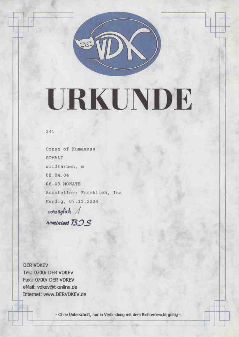 Urkunde