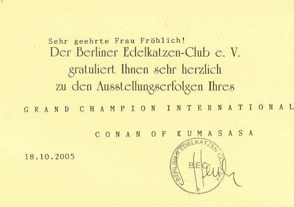 Titlekarte zum "Grand Champion International"