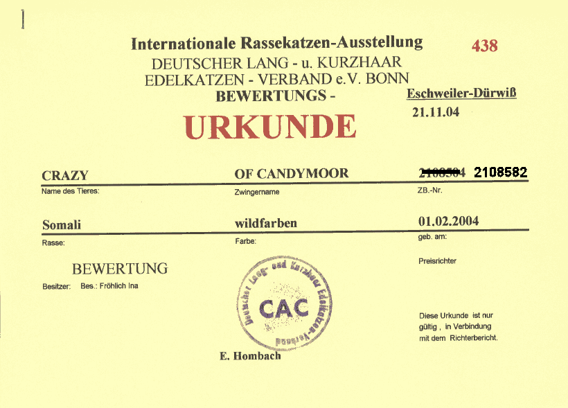 Urkunde