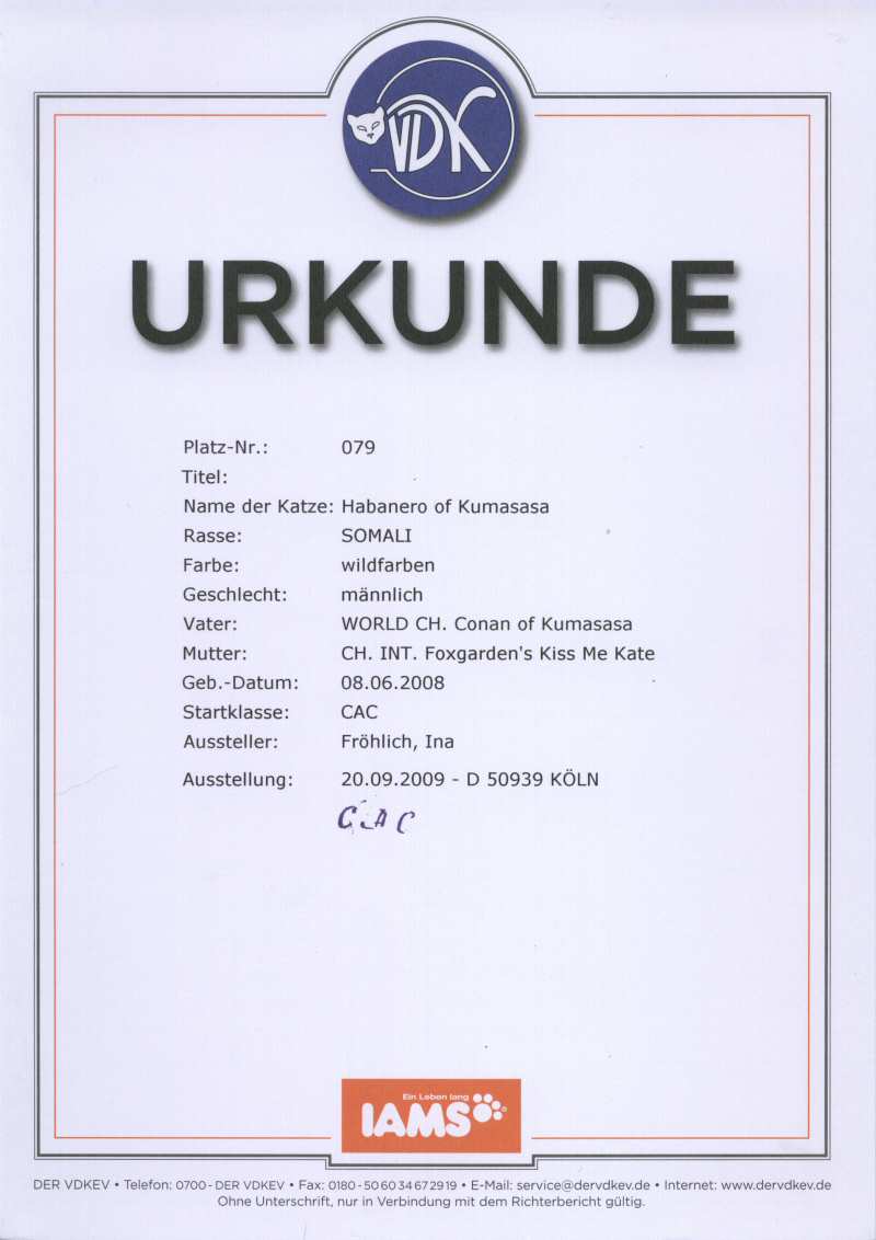 Urkunde