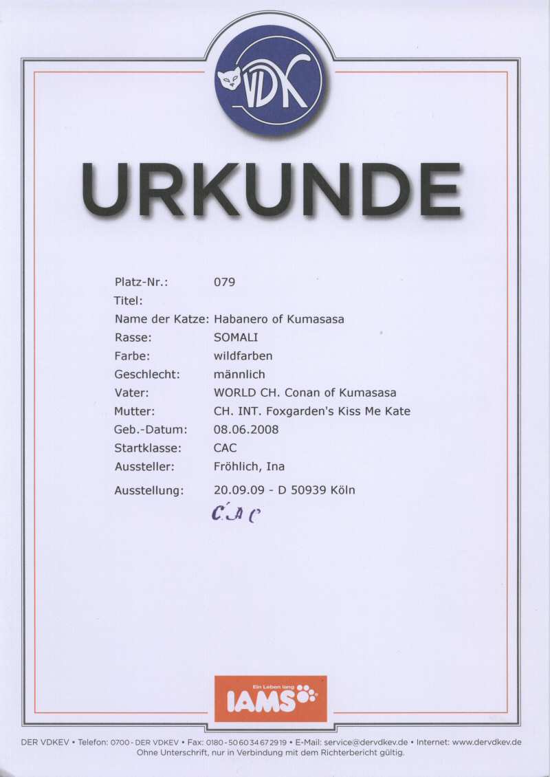 Urkunde