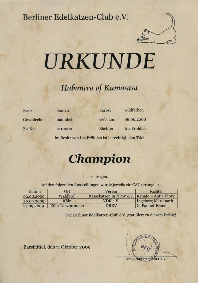 Titelurkunde