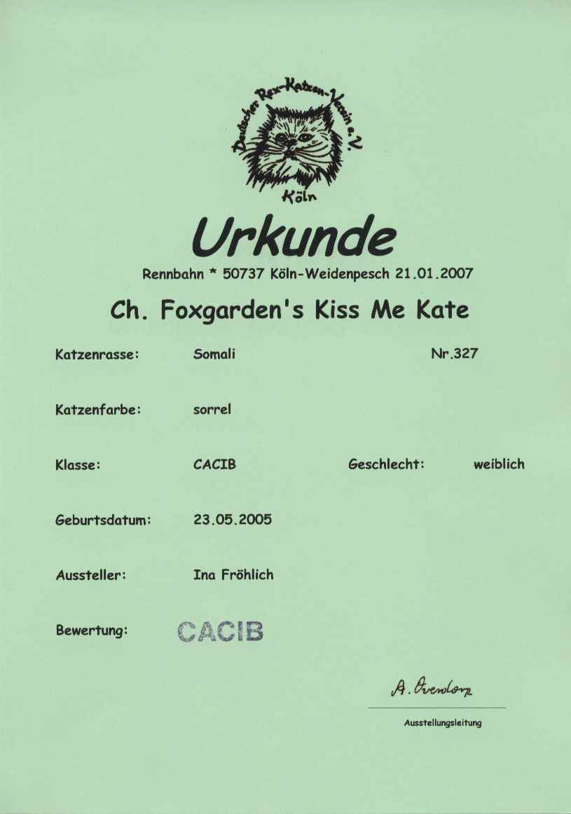 Urkunde