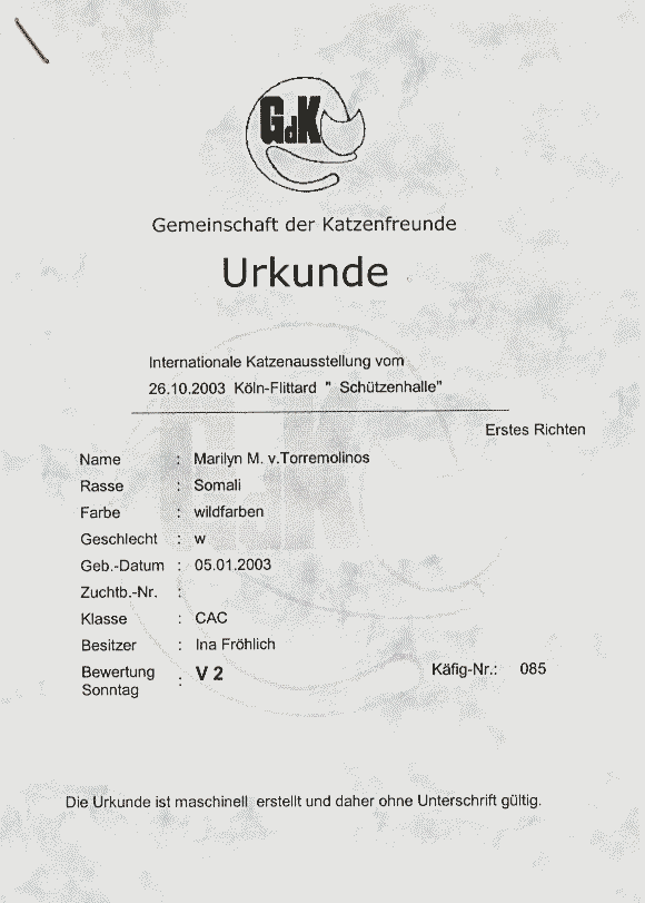 Urkunde