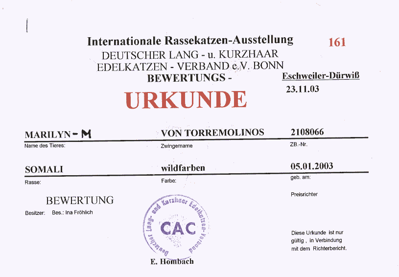 Urkunde