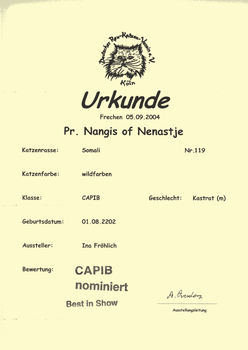 Urkunde